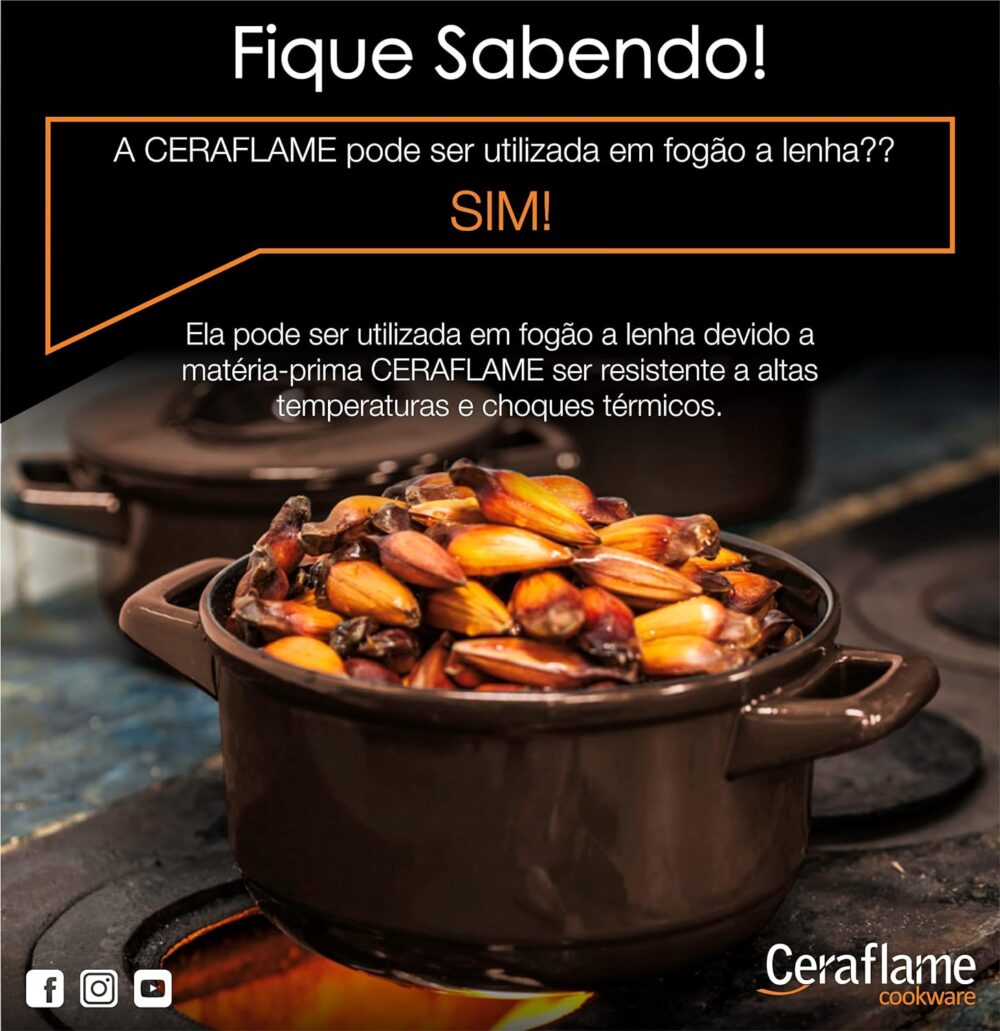 Ceraflame Conjunto Panelas de Cerâmica Duo+ Smart 5 Peças Ch... - Image 8
