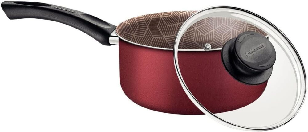Panela Tramontina Alumínio Antiaderente Paris 22cm Vermelho - Image 2