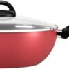 Wok com Tampa de Vidro e Alças Chilli, 28 cm, Cereja, Brinox - Image 3
