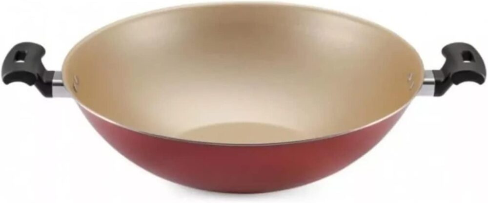 Panela Wok Paella Cereja 28cm 4,1l Antiaderente Teflon - Image 2