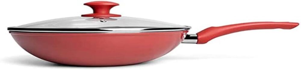 Wok Optima Indução Revestimento Cerâmico Life Carmim 4799132