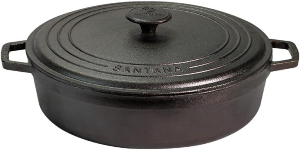 Panela De Ferro Fundido 3,9 L Risoto Risoteira 28 Cm Com Tam... - Image 3