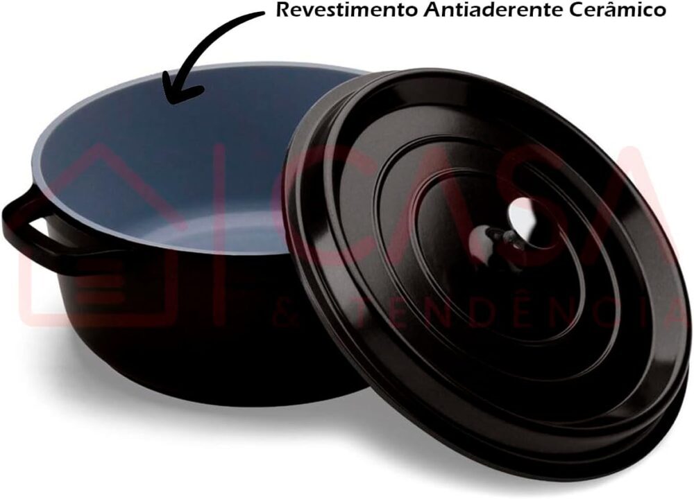 Caçarola Redonda 21,3X9cm 2,4L PA9000-20PR Hercules na cor P... - Image 3