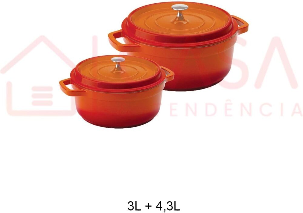 Kit Conjunto Caçarola Hercules Revestimento Ceramico Indução... - Image 2