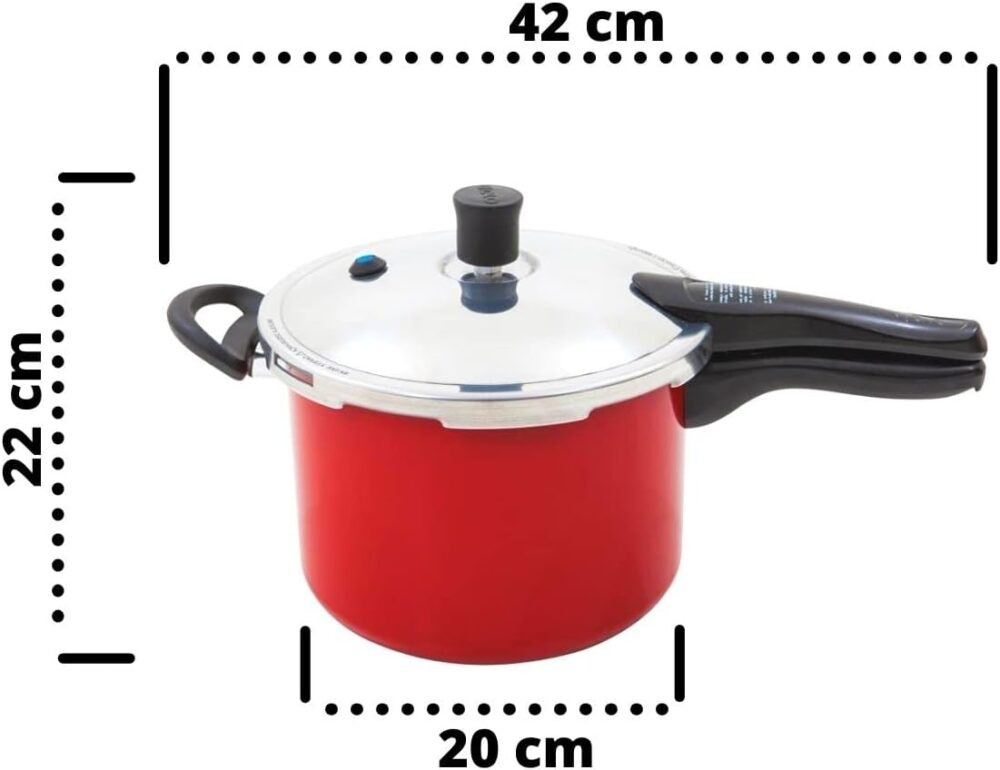 Panela de Pressão NigroPress 4,5lt (Vermelha) - Image 2