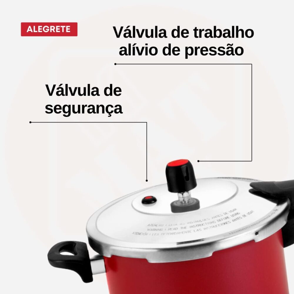 PANELA DE PRESSÃO FECHAMENTO EXTERNO TURBO QUALITY 4,5L AA V... - Image 4