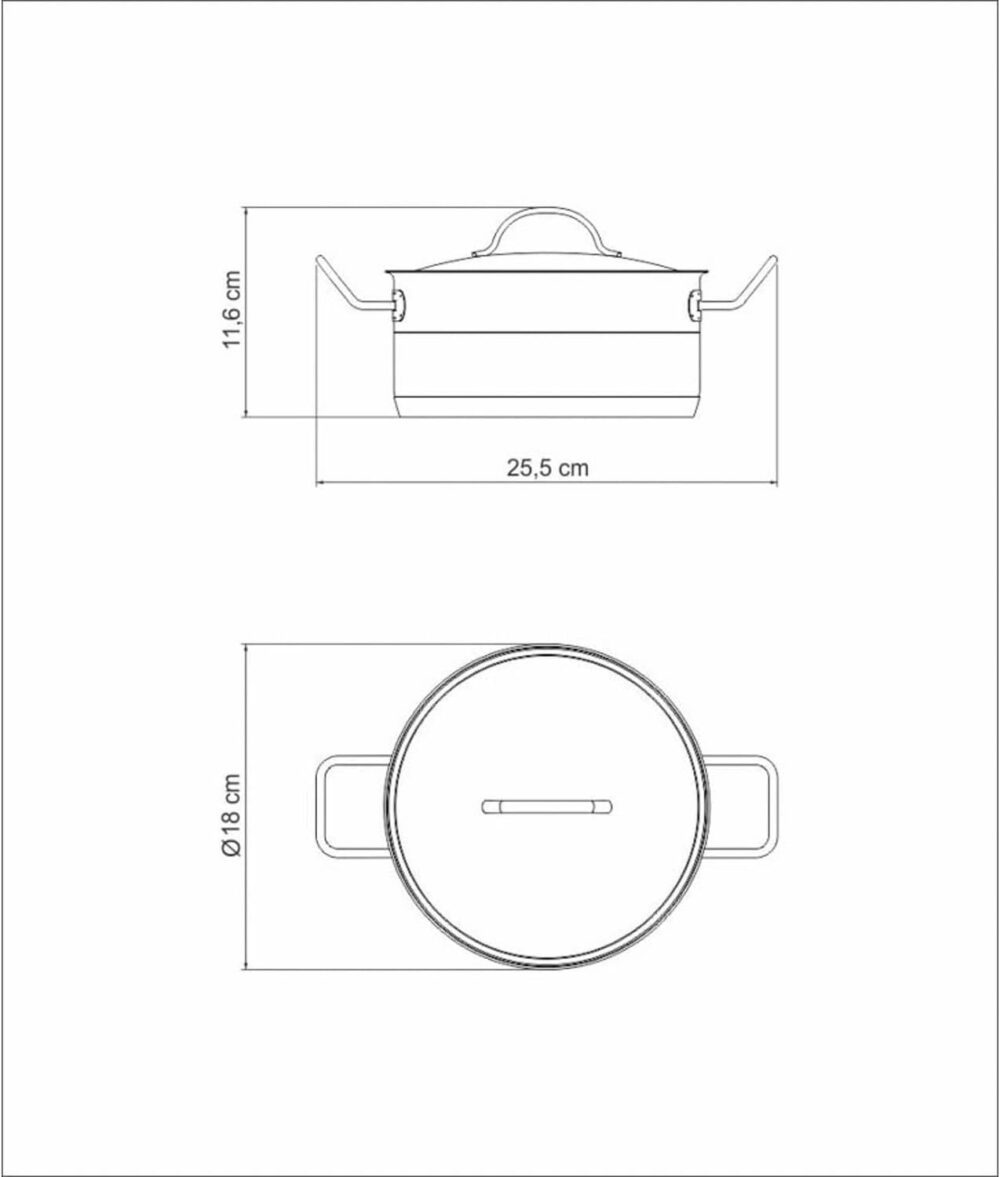 Caçarola Tramontina Professional Funda em Aço Inox Fundo Tri... - Image 4