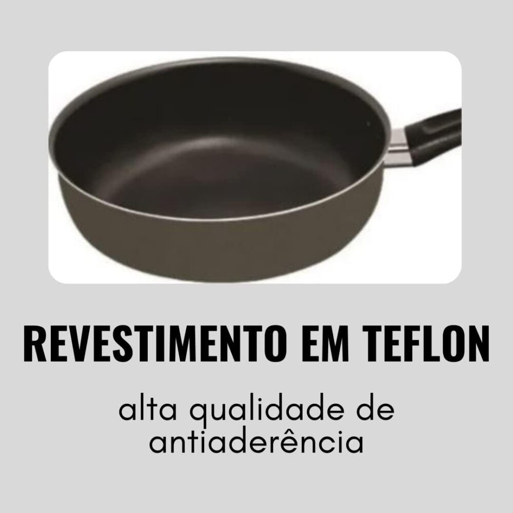 Jogo de Caçarolas 05 Peças Preto com Tampa de Vidro e Utensí... - Image 5