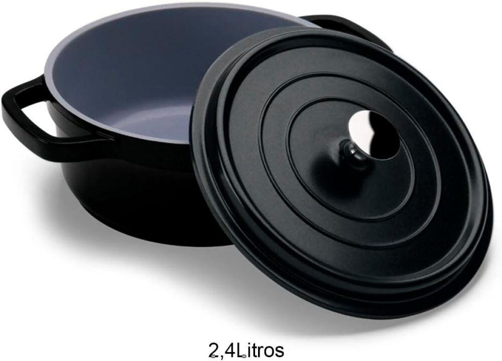 Caçarola Redonda 21,3X9cm 2,4L PA9000-20PR Hercules na cor P... - Image 2
