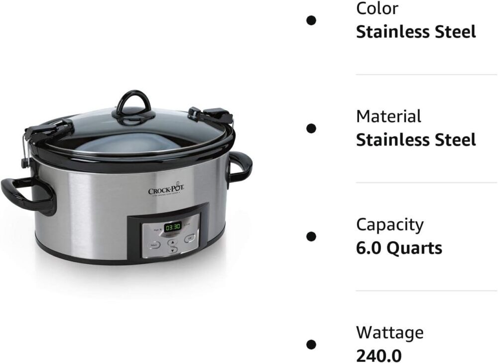 Crock-Pot Sccpvl610-S-A Cozinheira E Transportar Fogão Lento... - Image 7
