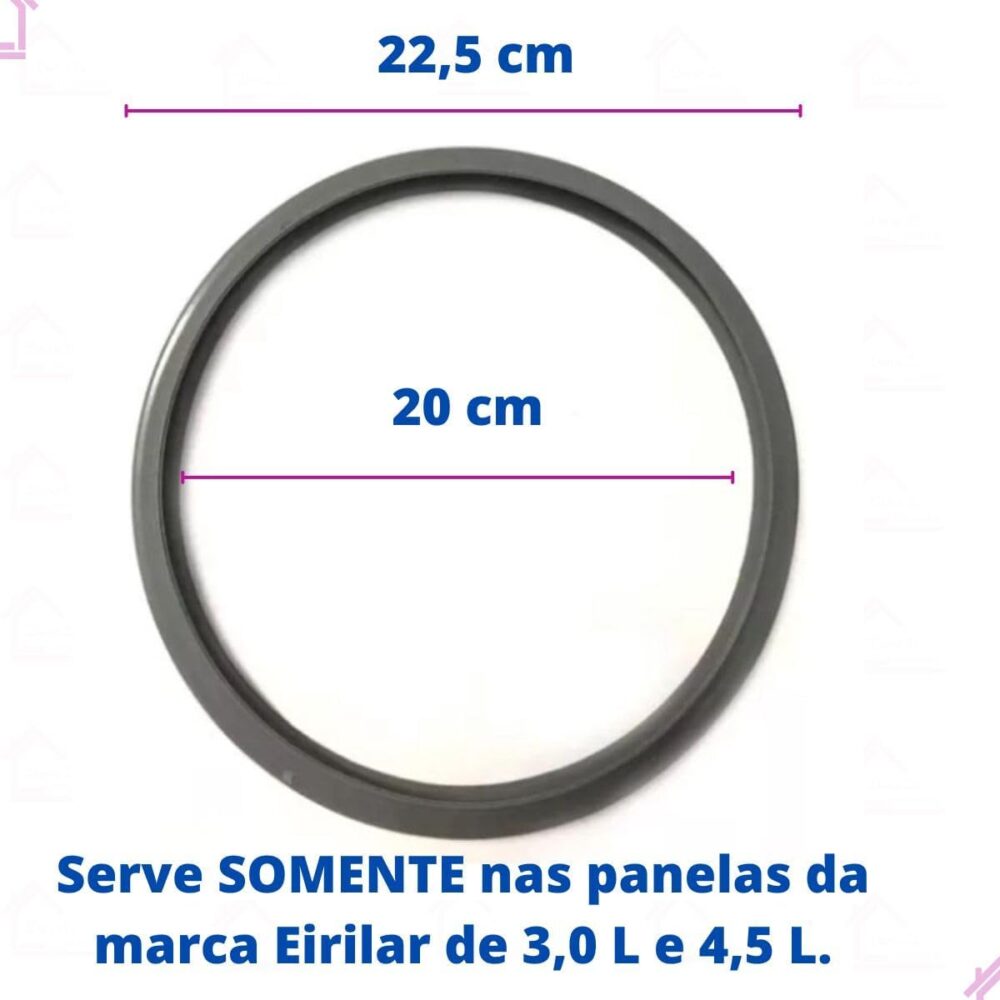 Kit Reparo Borracha Panela De Pressão Eirilar 3L E 4,5L Peso... - Image 2