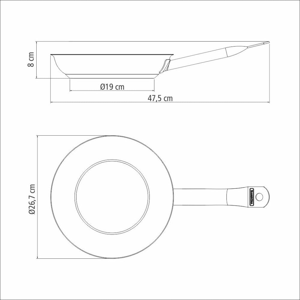 Frigideira Tramontina Professional Rasa em Aço Inox Fundo Tr... - Image 3