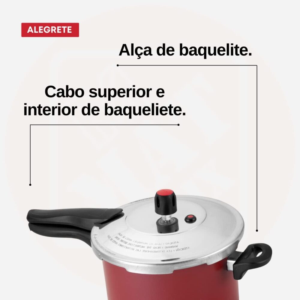 PANELA DE PRESSÃO FECHAMENTO EXTERNO TURBO QUALITY 4,5L AA V... - Image 3