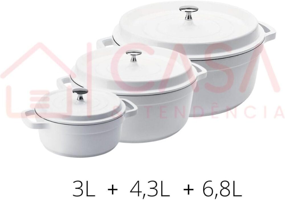 Kit Conjunto Caçarola Hercules Revestimento Ceramico Indução... - Image 2