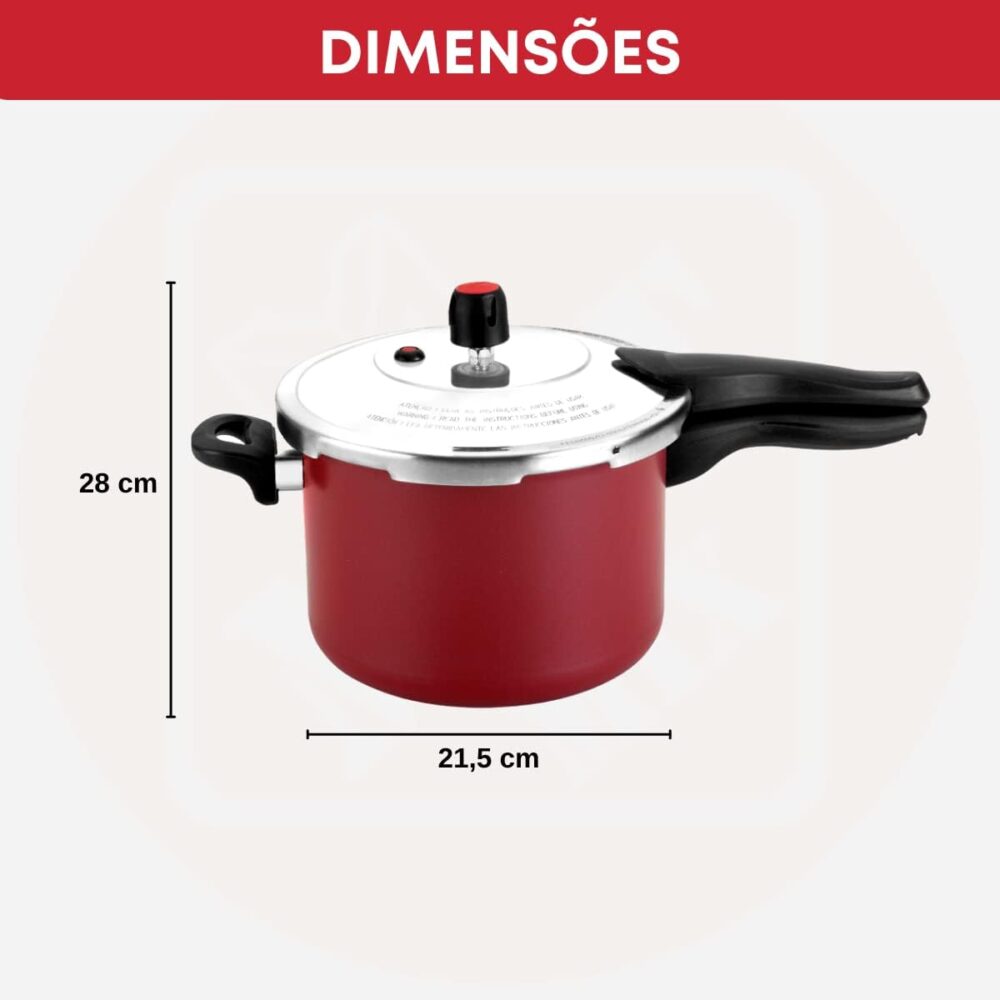 PANELA DE PRESSÃO FECHAMENTO EXTERNO TURBO QUALITY 4,5L AA V... - Image 5