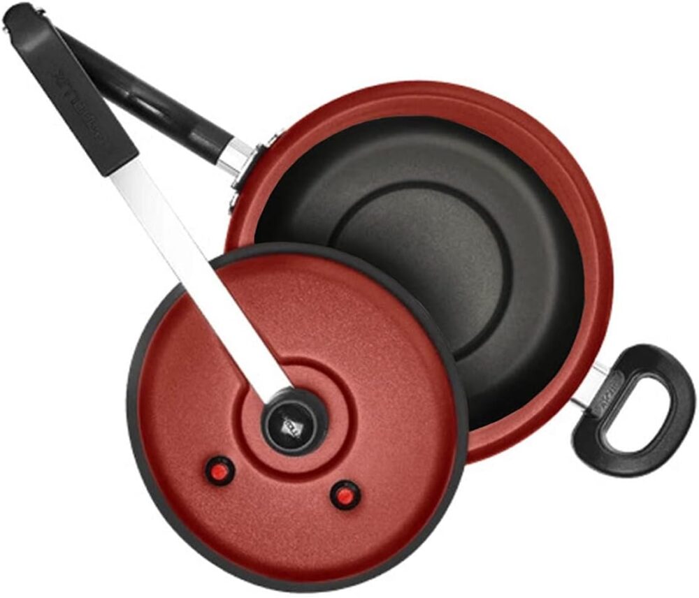 Panela de Pressão 5 Litros 2 Válvulas Antiaderente Vermelho/... - Image 2