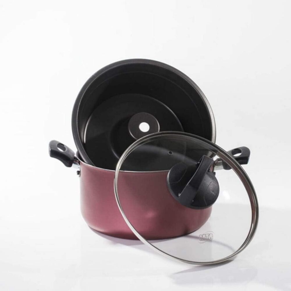 MTA CONJUNTO PUDIM BANHO MARIA COM TAMPA DE VIDRO N°20/3,2L ... - Image 4