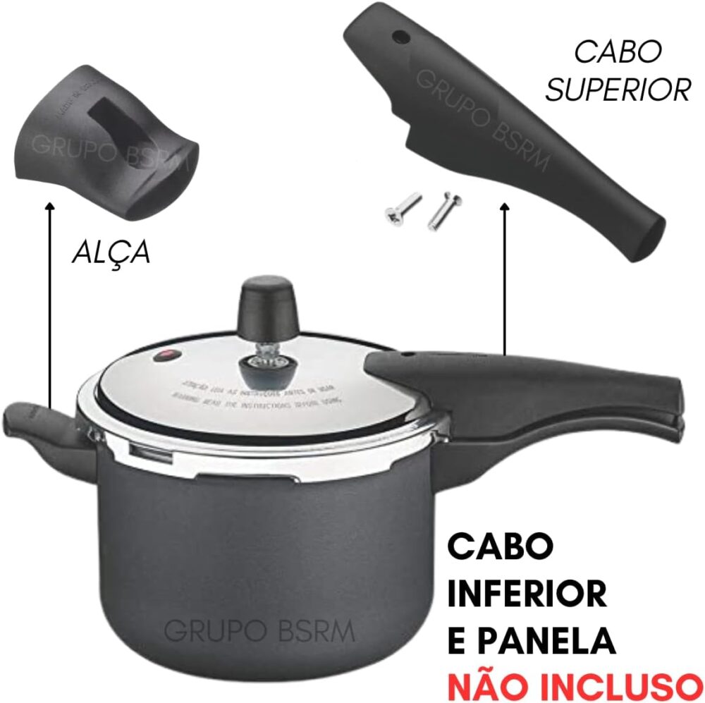Kit Cabo para Panela de Pressão Superior Antitérmico Tampa +... - Image 3