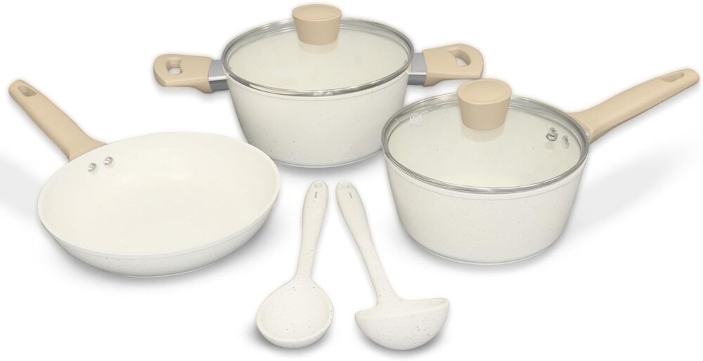 Jogo de Panelas 5 Peças Carmela Premium Ceramic Flon Antiade...