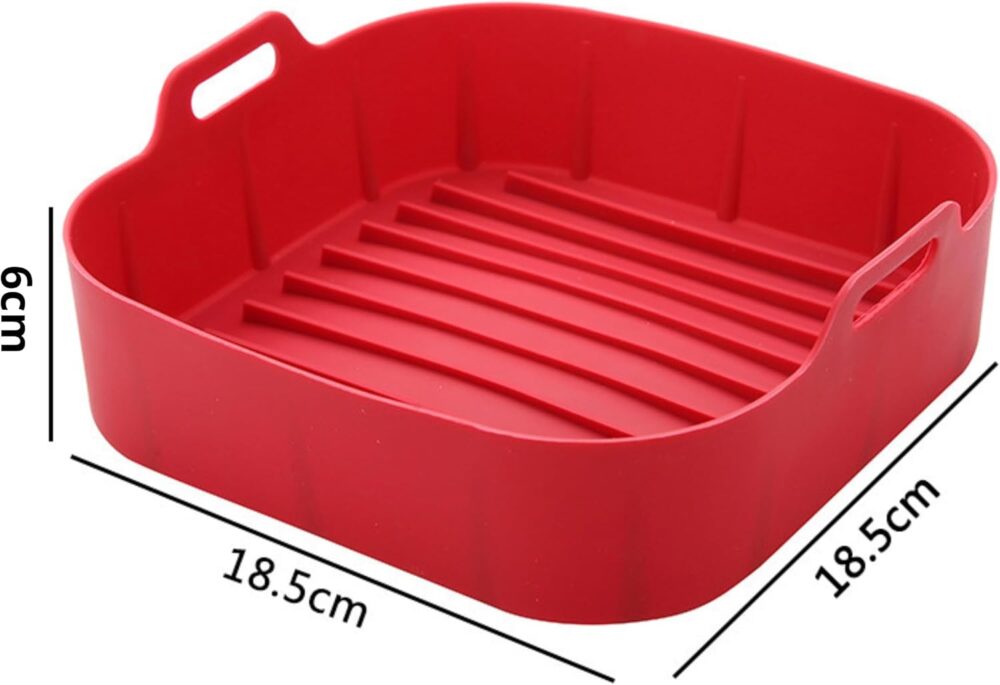 TICKH Formade Silicone Quadrada para Airfryer 18,5x18,5x6cm ... - Image 2