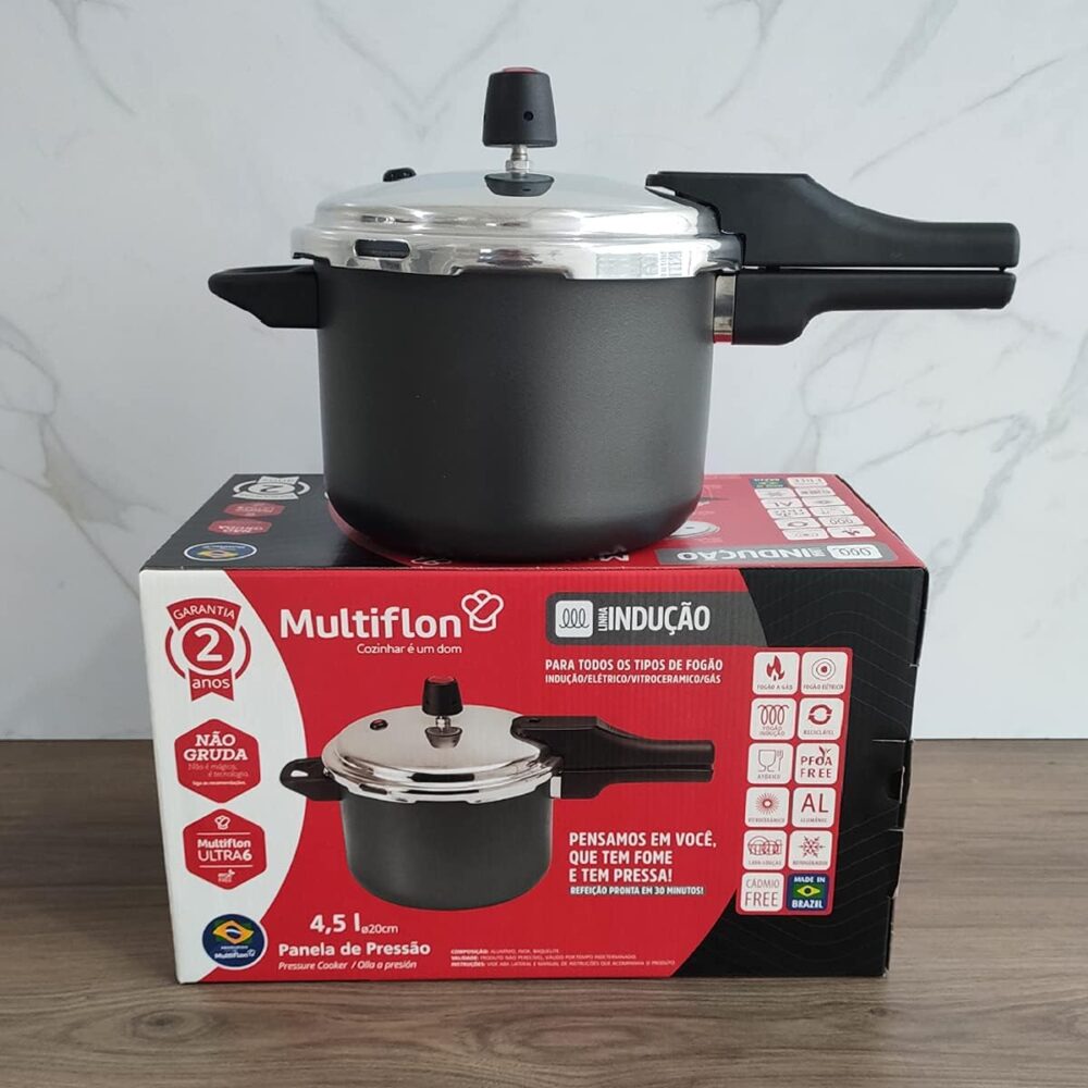 Multiflon Panela de Pressão 4,5 Litros Aluminio Antiaderente... - Image 2