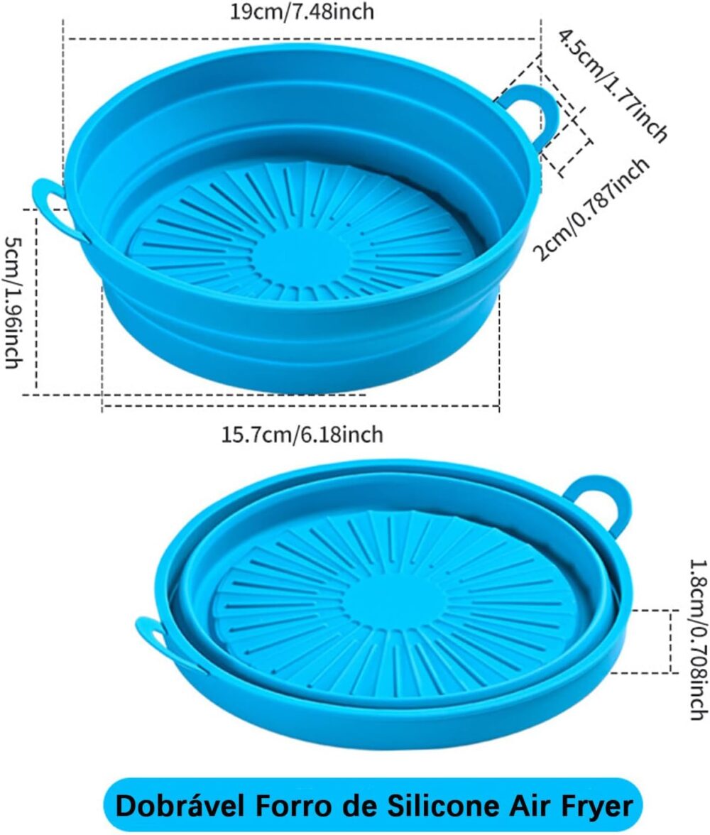 Forros de silicone Air Fryer | Panela de silicone reutilizáv... - Image 5