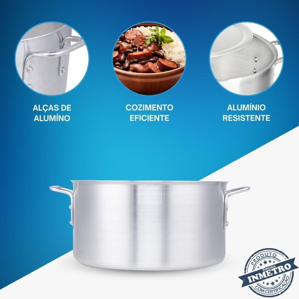 Kit Caçarola Panela Grande Industrial Restaurante Linha Hote... - Image 2