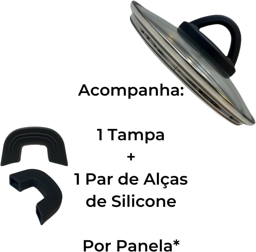 Panela Caçarola De Aluminio E Revestimento Cerâmico Tacho co... - Image 5