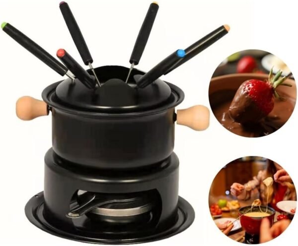Conjunto Para Fondue 11 Peças Inox para Queijos, Chocolate e...