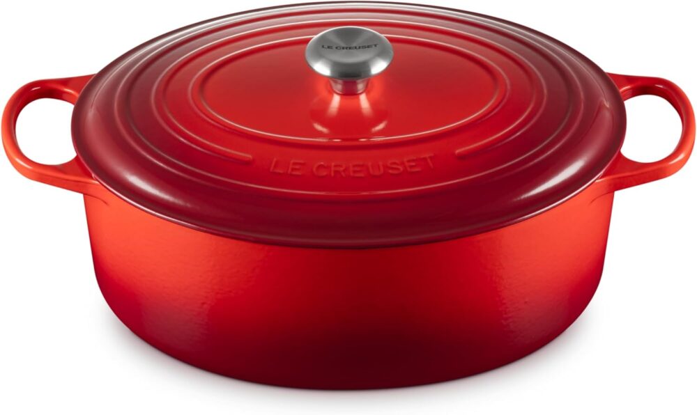 LE CREUSET Panela Oval 35cm - Signature, Vermelho, Ferro Fun...