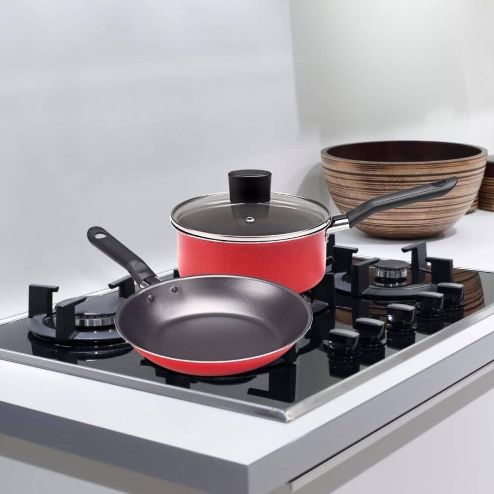 Jogo de Panelas Garlic, 3 Peças, Vermelho, Brinox - Image 8
