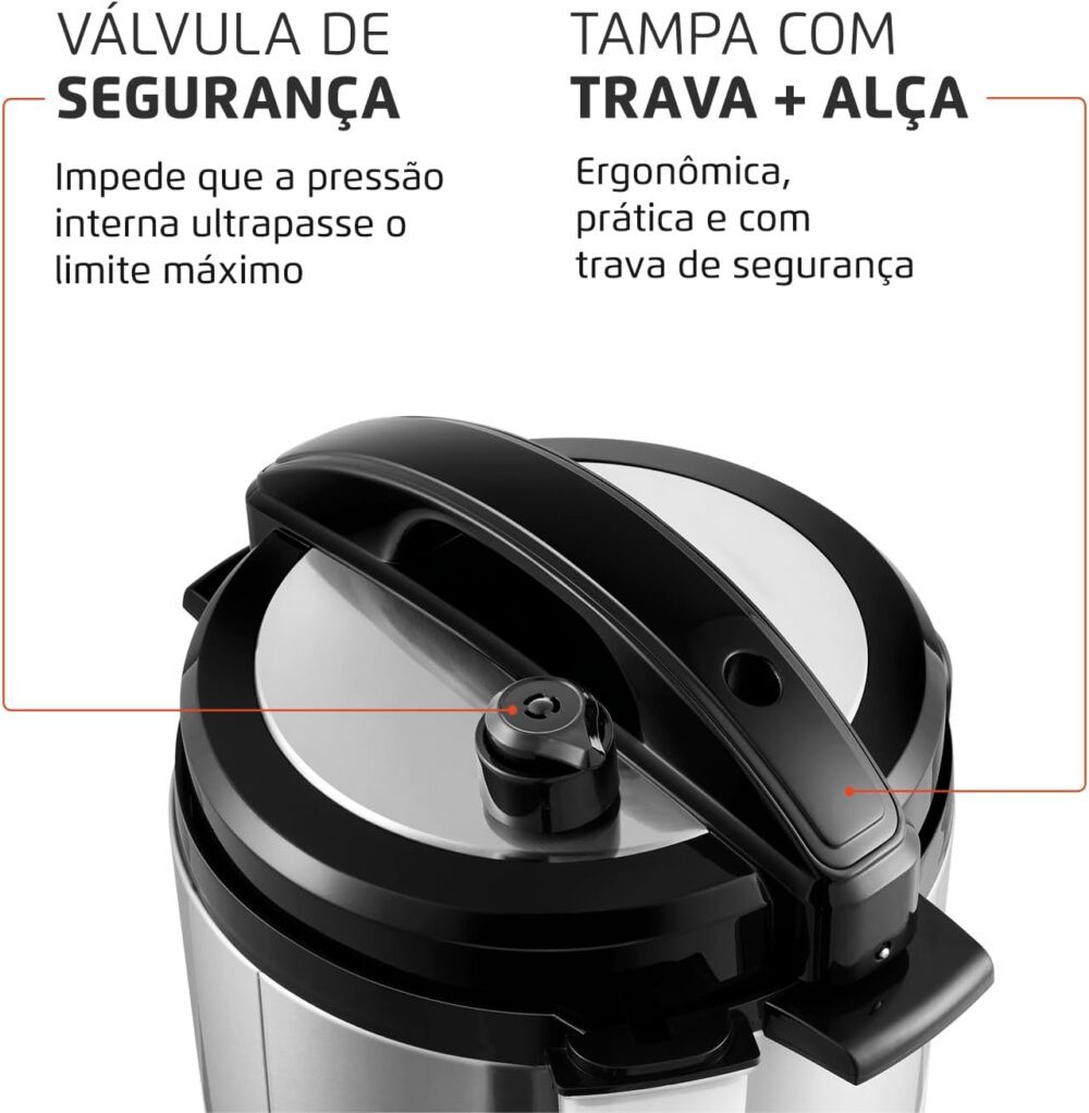 Panela de Pressão Elétrica Mondial, Pratic Cook 3L, 110V, Pr... - Image 7