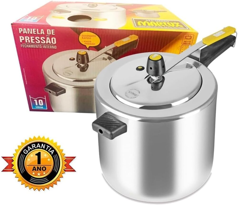 Panela de Pressão 10 Litros Alumínio Polido Marlux - Image 4