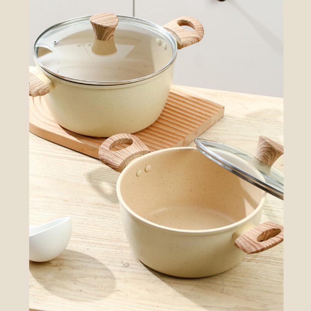 Panela Caçarola Com Tampa Revestimento Cerâmico Antiaderente... - Image 6