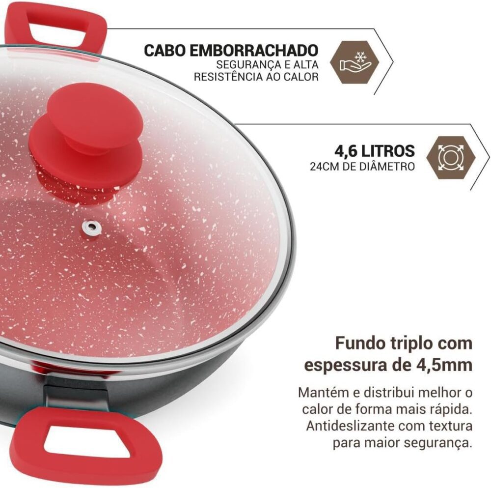 Panela Philco PPN24A Redstone com Tampa de Vidro 4,6L - Image 16