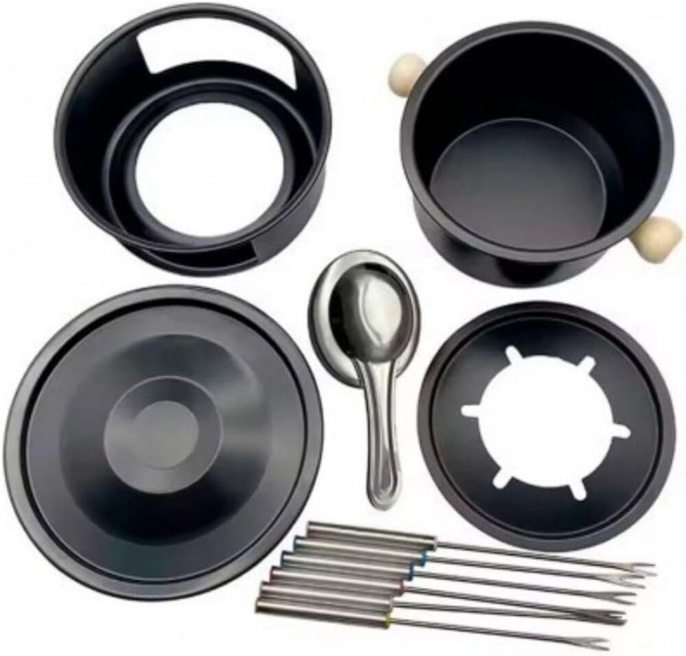 Conjunto Para Fondue 11 Peças Inox para Queijos, Chocolate e... - Image 2