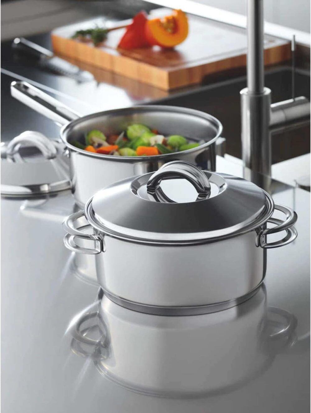 Caçarola Rasa Com Fundo Triplo Tramontina Solar Inox Diâmetr... - Image 3