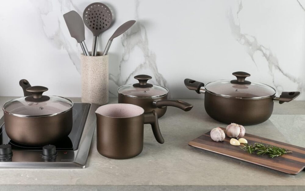 Jogo de Panelas 5 Peças Ceramic Life Antares Brinox – Fendi - Image 2