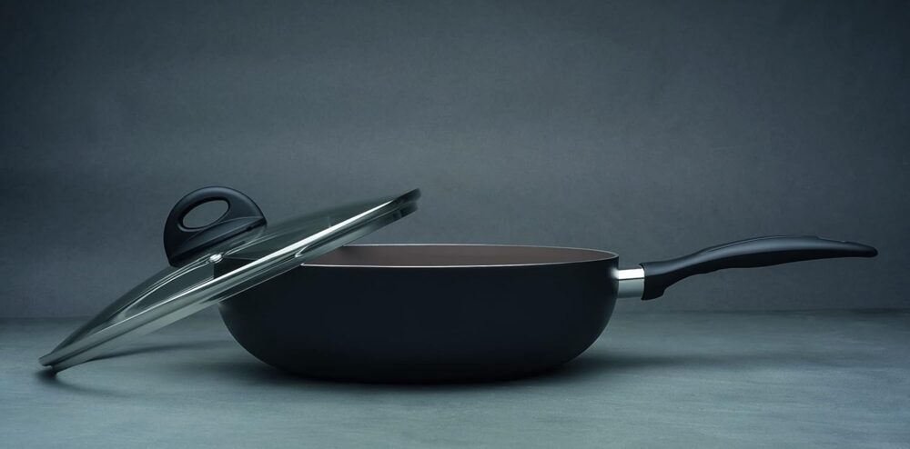 Wok Com Tampa 28 cm Antiaderente Ceramic Life Smart Plus Bri... - Image 5