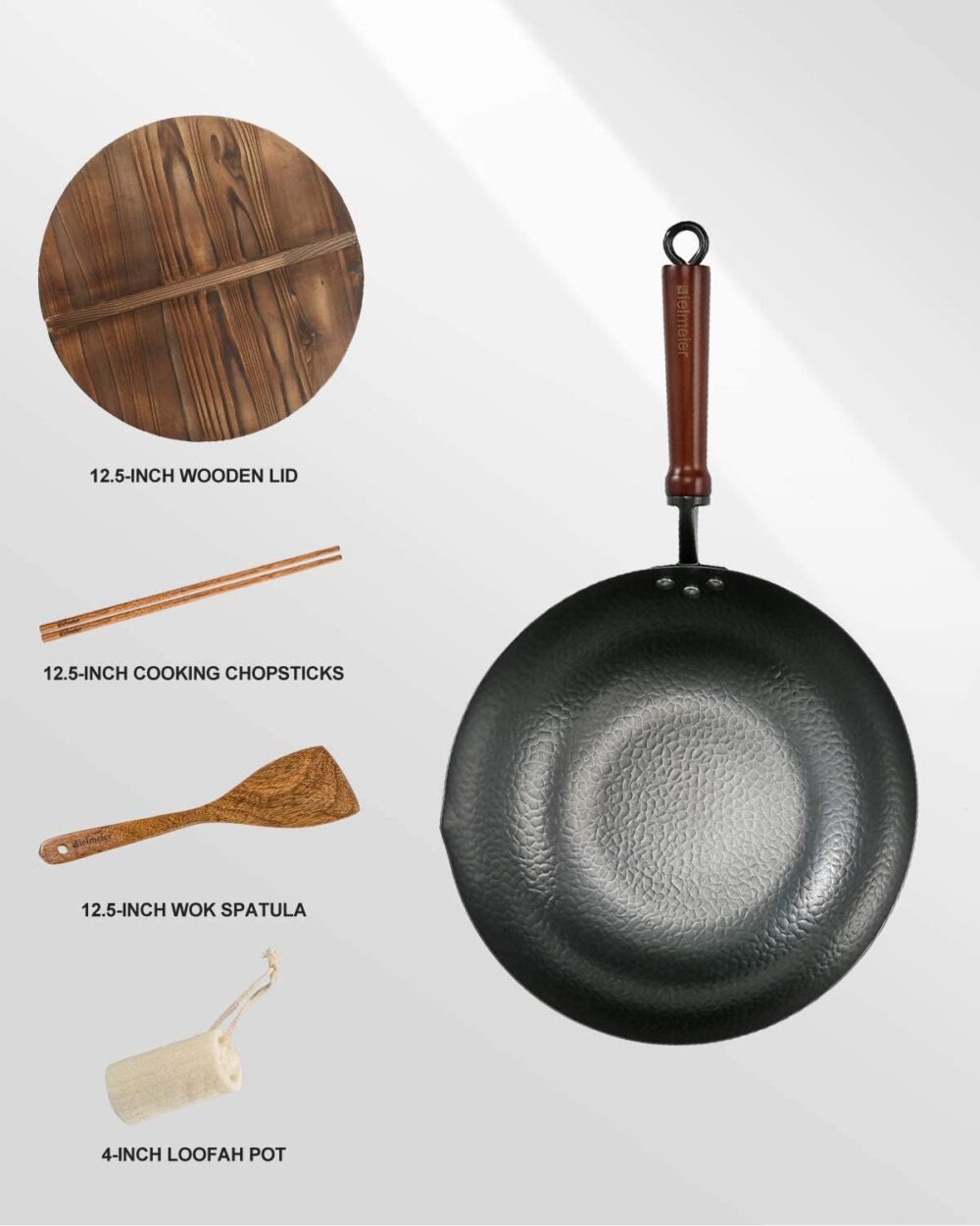 BIELMEIER Frigideira Wok de 32 cm, frigideiras e frigideiras... - Image 6