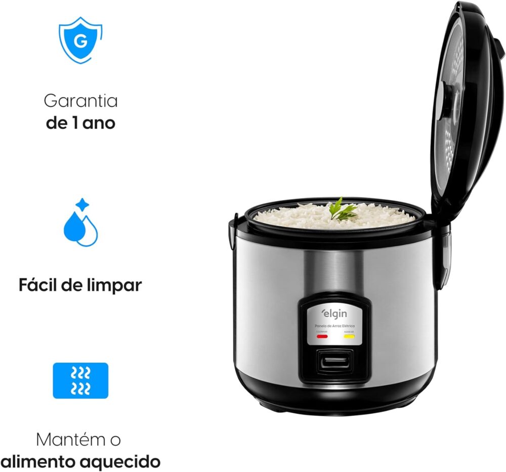 Panela de Arroz Elétrica Elgin Capacidade 5 Xícaras 1 Litro ... - Image 3