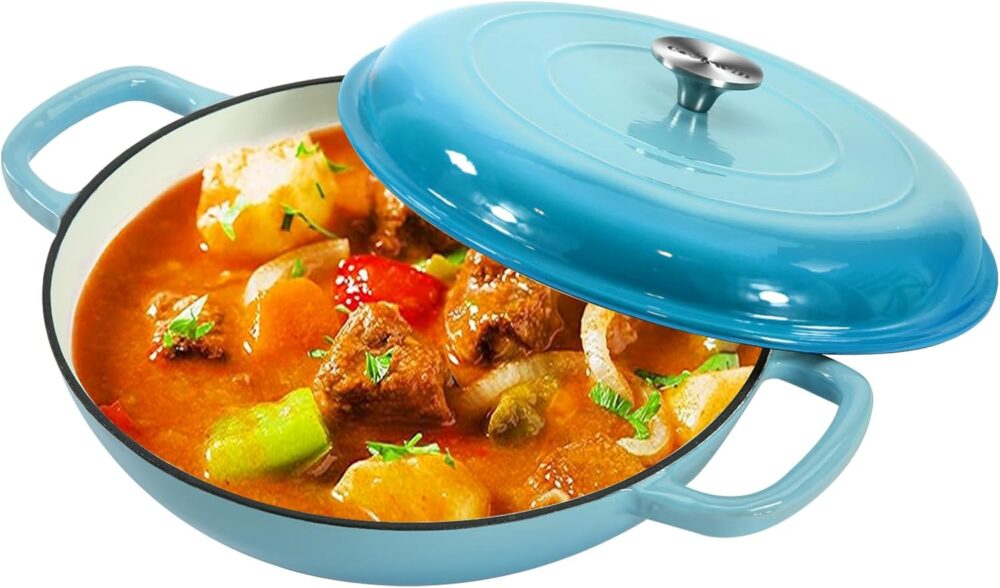 Caçarola de ferro fundido Coookwin, frigideira de caçarola r...