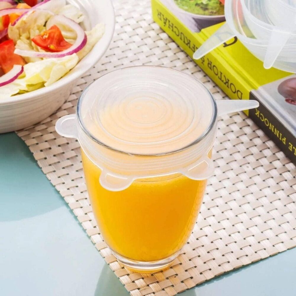 Tampa de Silicone Universal Para Alimentos Panela Vasilha 6 ... - Image 3