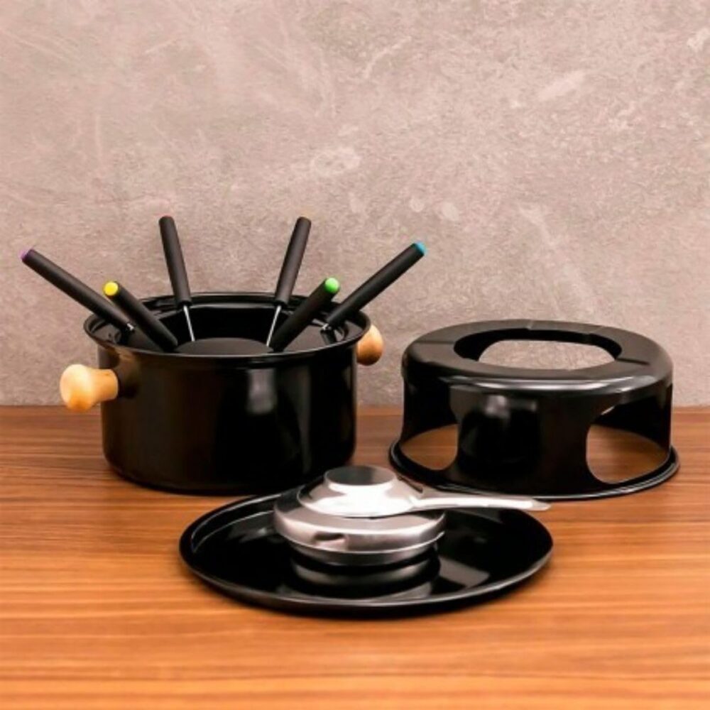 Conjunto Para Fondue 11 Peças Inox para Queijos, Chocolate e... - Image 3
