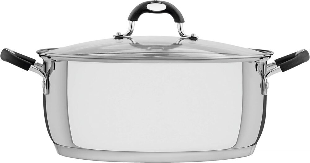 Caçarola Rasa Aço Inox 30 cm Solar Silicone Tramontina