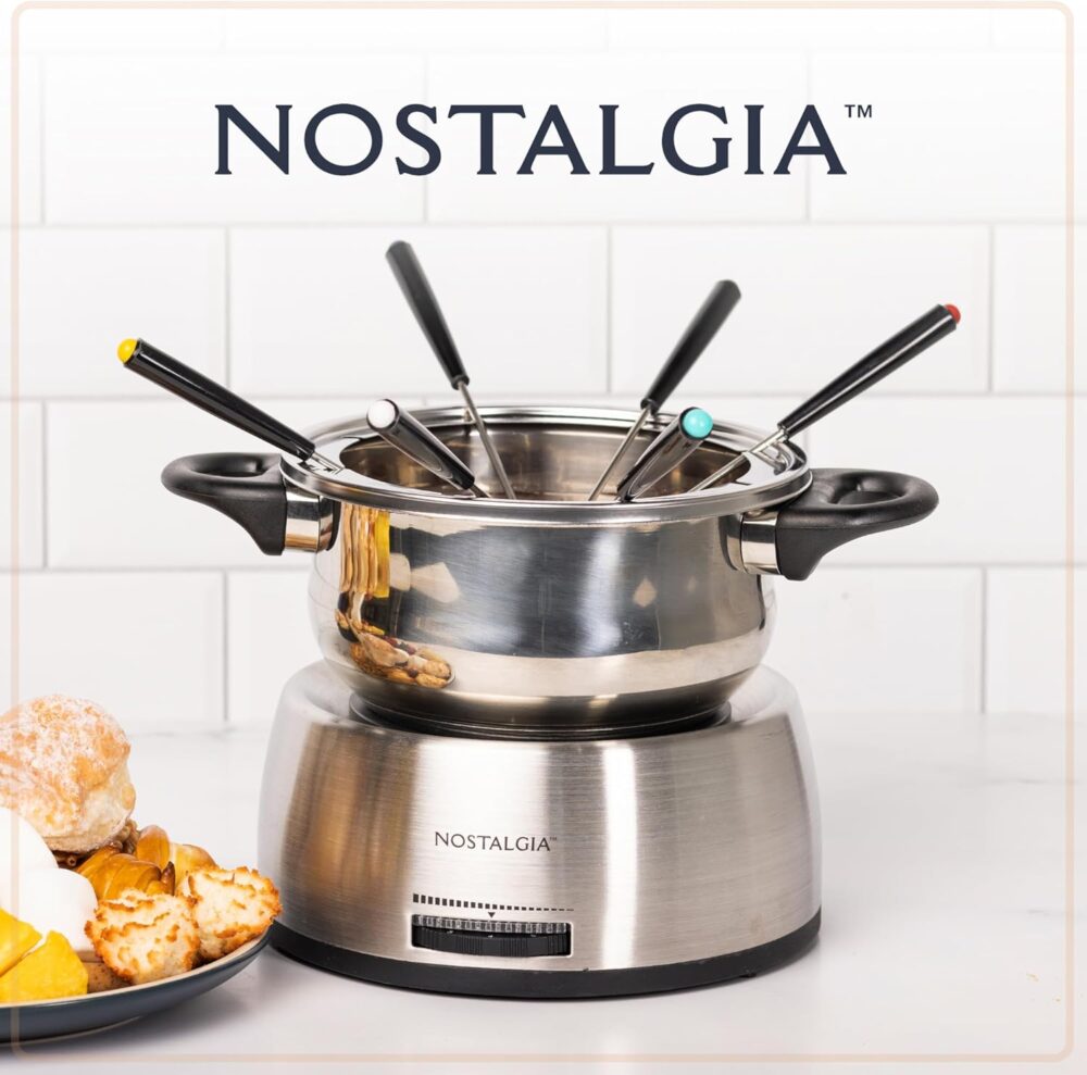 Nostalgia Panela elétrica de fondue, 6 xícaras, máquina de f... - Image 5