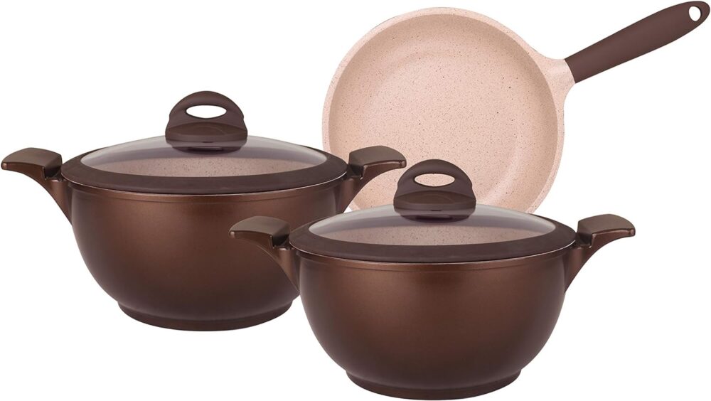 Jogo de Panela Belga Tognana Gourmet Mta com 3 Peças Revesti...
