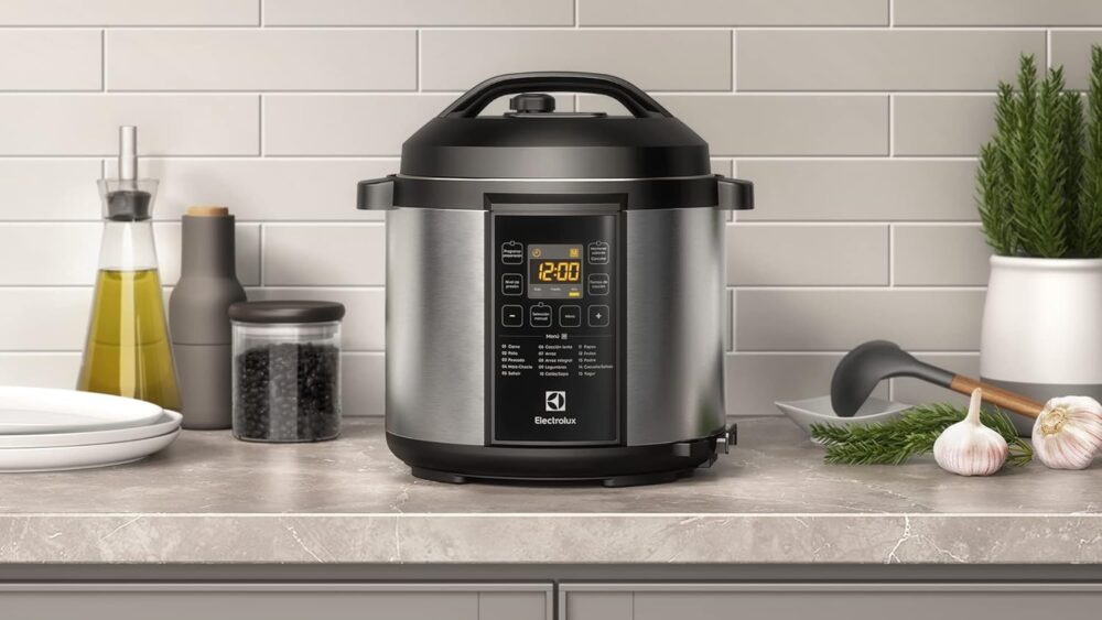 Panela pressão elétrica Electrolux digital capacidade 6L sil... - Image 7