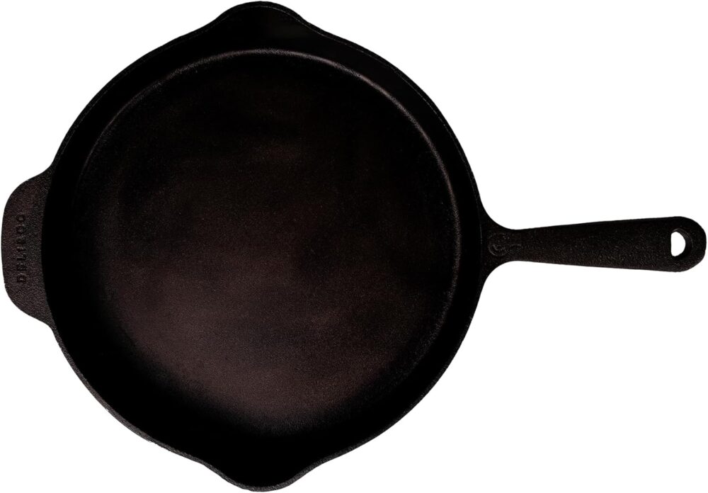 Frigideira de ferro Skillet 30cm, panela de ferro polida e p... - Image 5