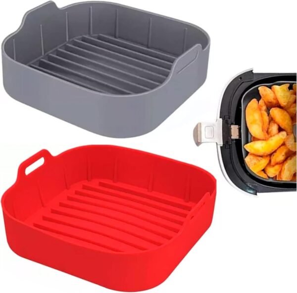 TICKH Formade Silicone Quadrada para Airfryer 18,5x18,5x6cm ... - Image 4